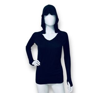 Lululemon Hooded Knit Sweater XS Small Athleisure Lightweight Sporty Layer